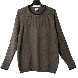 Columbia Sportswear Mens Sweater Size L Dark Gray Pullover Cotton Crew Neck